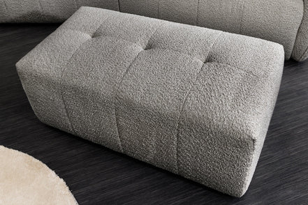 Lábtartó ROYAL 120 cm rugós mag buklé szürke