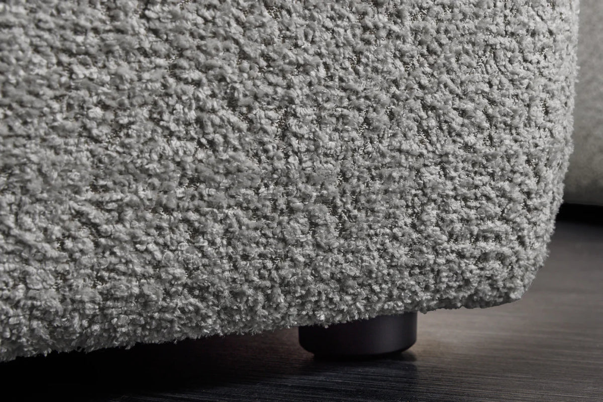 Lábtartó ROYAL 120 cm rugós mag buklé szürke