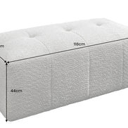 Lábtartó ROYAL 120 cm rugós mag buklé szürke