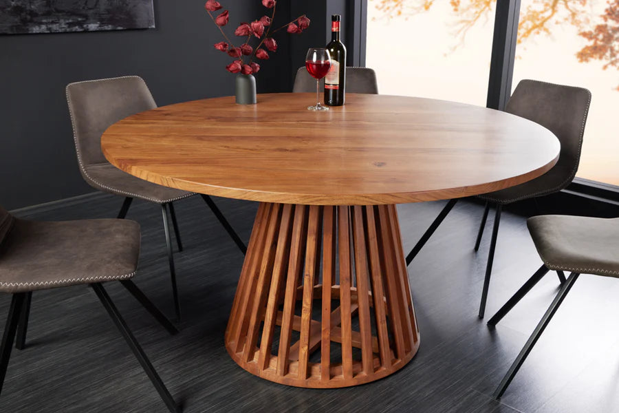 Étkezőasztal MAISON JADE O 140 cm kerek akácfa