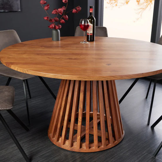 Étkezőasztal MAISON JADE O 140 cm kerek akácfa