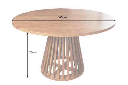 Étkezőasztal MAISON JADE O 140 cm kerek akácfa