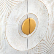 Komód GOLDEN SUNSET 180 cm 3D mangófa fehér kézzel készített