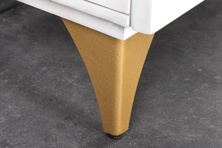Komód GOLDEN SUNSET 180 cm 3D mangófa fehér kézzel készített
