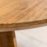 Étkezőasztal ART WOOD O 120 cm kerek mangófa természetes barna