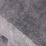 Lábtartó MODERN BAROCK 90 cm bársony sötétszürke chesterfield stílusban