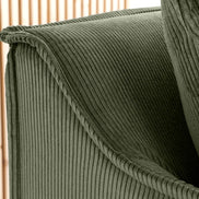 HEAVEN sofa 200 cm 3-seater spring core removable cover corduroy green