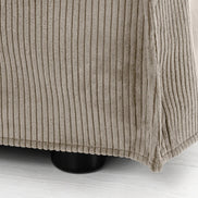 HEAVEN sofa 200 cm 3-seater spring core removable cover corduroy greyish-beige