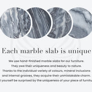 Dining table ORGANIC 200cm oval multicoloured marble top w/ champagne golden frame