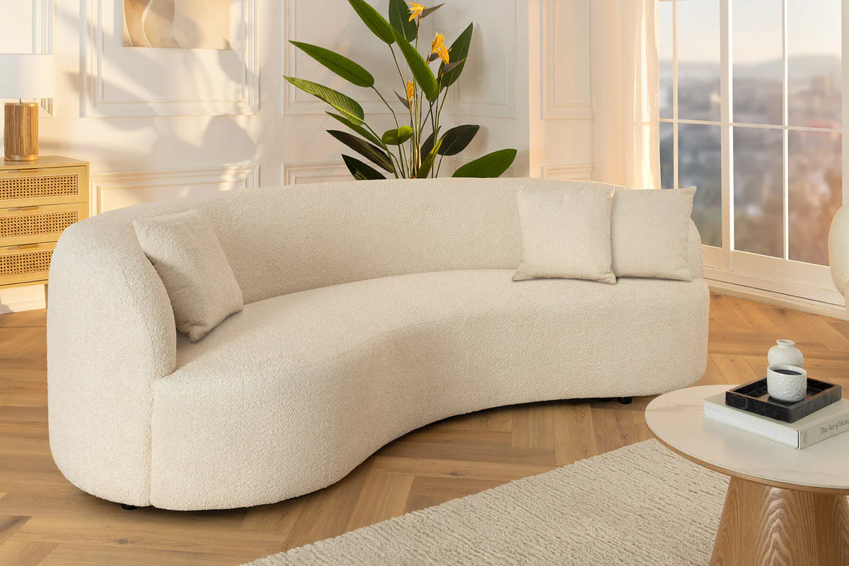 Kanapé ATELIER 230 cm háromszemélyes buklé bézs