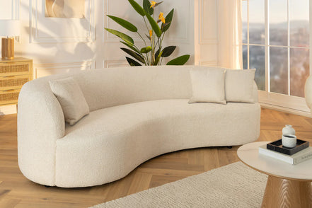 Kanapé ATELIER 230 cm háromszemélyes buklé bézs