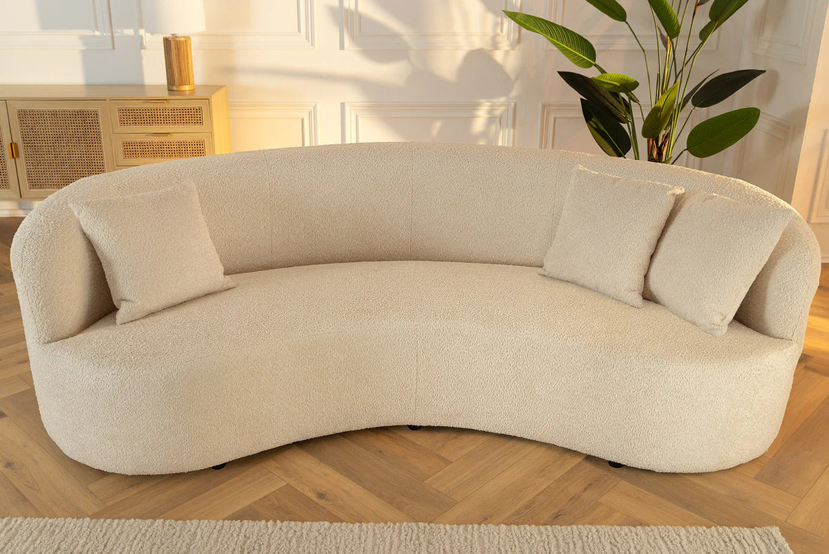 Kanapé ATELIER 230 cm háromszemélyes buklé bézs