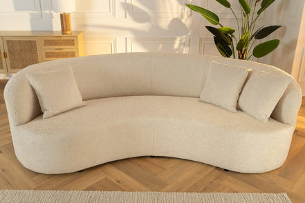 Kanapé ATELIER 230 cm háromszemélyes buklé bézs