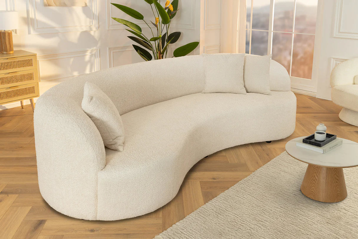 Kanapé ATELIER 230 cm háromszemélyes buklé bézs