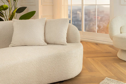 Kanapé ATELIER 230 cm háromszemélyes buklé bézs