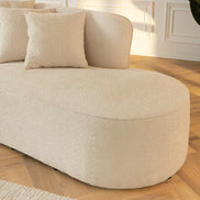 Kanapé ATELIER L 330 cm háromszemélyes XXL buklé bézs