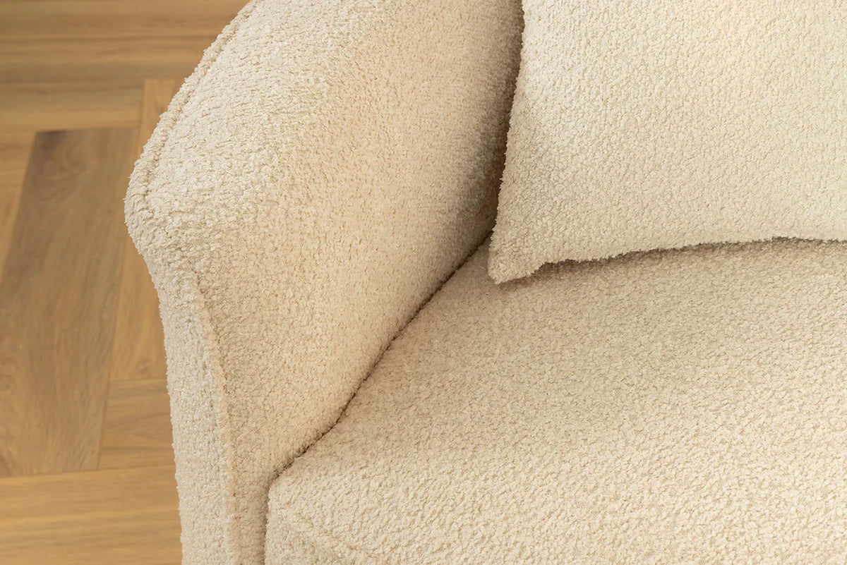 Kanapé ATELIER L 330 cm háromszemélyes XXL buklé bézs