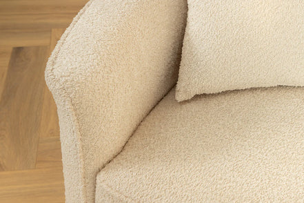 Kanapé ATELIER L 330 cm háromszemélyes XXL buklé bézs