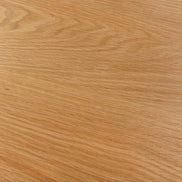 ATELIER dining table, 120cm round, natural oak wood look with black metal legs