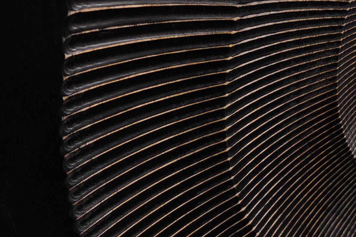 GOLDEN SUNSET 140 cm 3D mango wood sideboard black