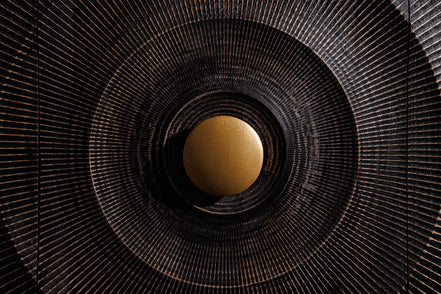 GOLDEN SUNSET 140 cm 3D mango wood sideboard black
