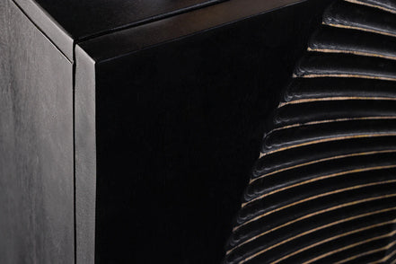 GOLDEN SUNSET 140 cm 3D mango wood sideboard black