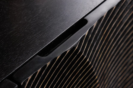 GOLDEN SUNSET 140 cm 3D mango wood sideboard black