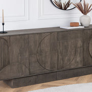 Tálalószekrény ART DECO 170 cm 3D mangófa szürke