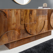 Tálalószekrény ART DECO 170 cm 3D mangófa barna