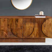 Tálalószekrény ART DECO 170 cm 3D mangófa barna