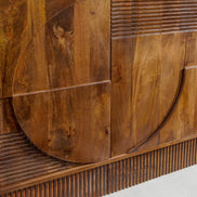 Tálalószekrény ART DECO 170 cm 3D mangófa barna