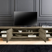 ART DECO TV Stand 200cm 3D mango wood grey