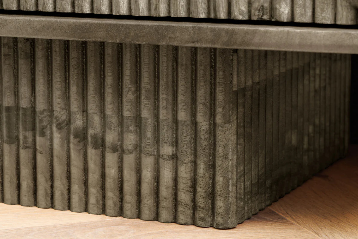 ART DECO TV Stand 200cm 3D mango wood grey