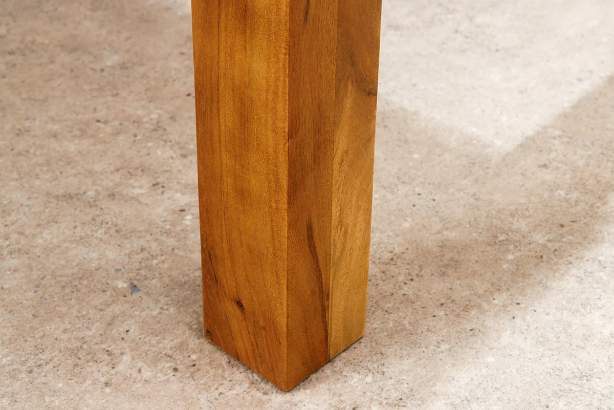 Étkezőasztal PURE 120-200 cm bővíthető akácfa 95 mm természetes mézszínű felület