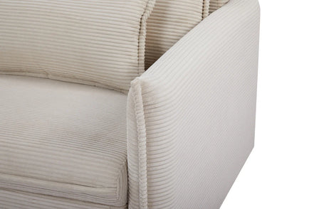 APARTMENT sofa bed 215 cm 3-seater corduroy beige