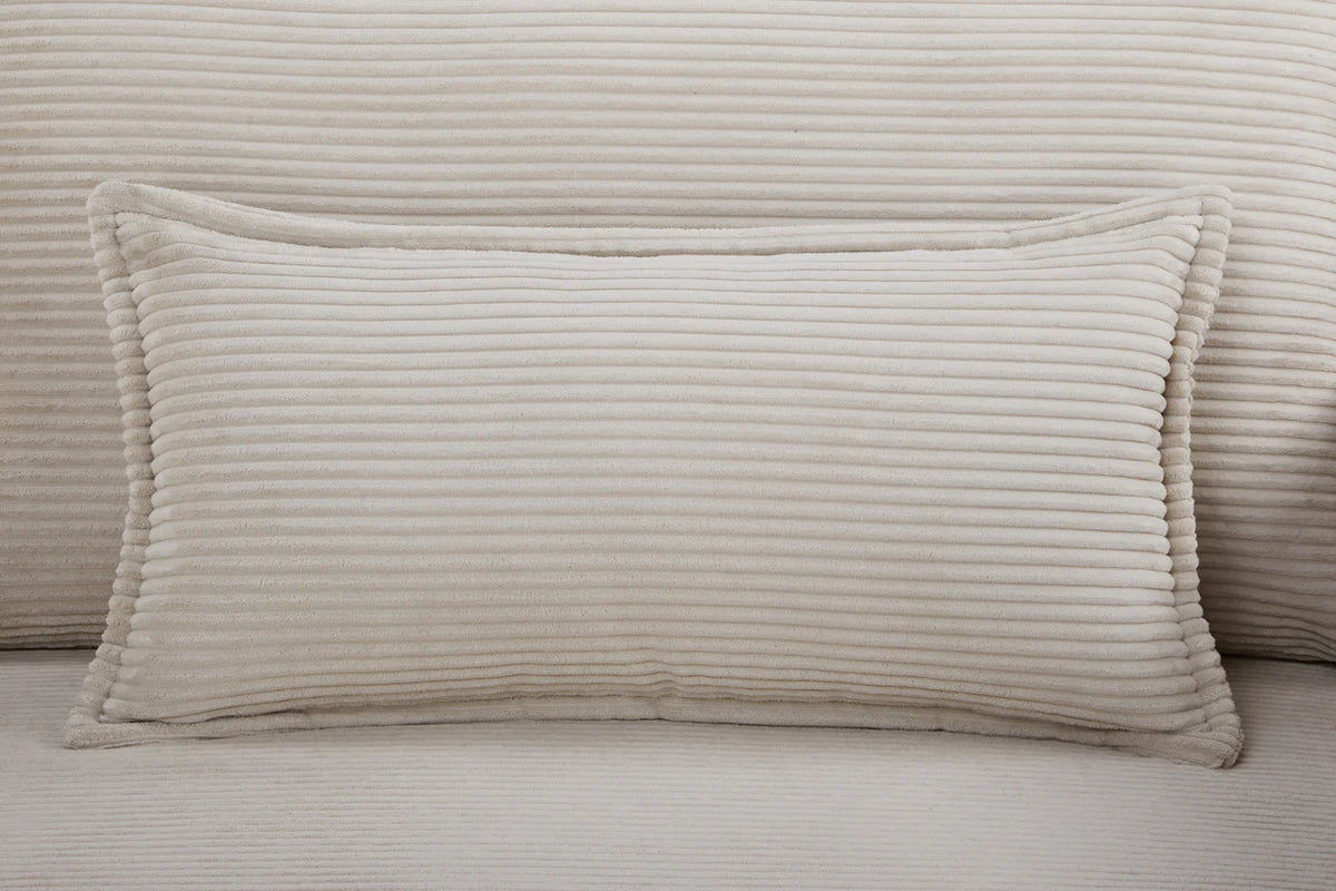 APARTMENT sofa bed 215 cm 3-seater corduroy beige