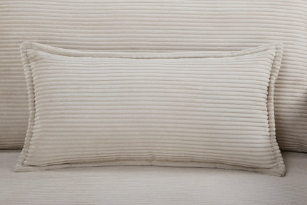 APARTMENT sofa bed 215 cm 3-seater corduroy beige
