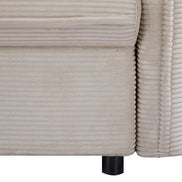 APARTMENT sofa bed 215 cm 3-seater corduroy beige