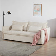 APARTMENT sofa bed 215 cm 3-seater corduroy beige