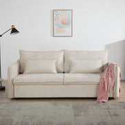 APARTMENT sofa bed 215 cm 3-seater corduroy beige