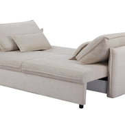 APARTMENT sofa bed 215 cm 3-seater corduroy beige
