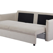 APARTMENT sofa bed 215 cm 3-seater corduroy beige
