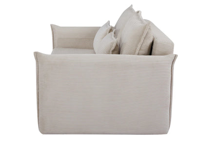 APARTMENT sofa bed 215 cm 3-seater corduroy beige