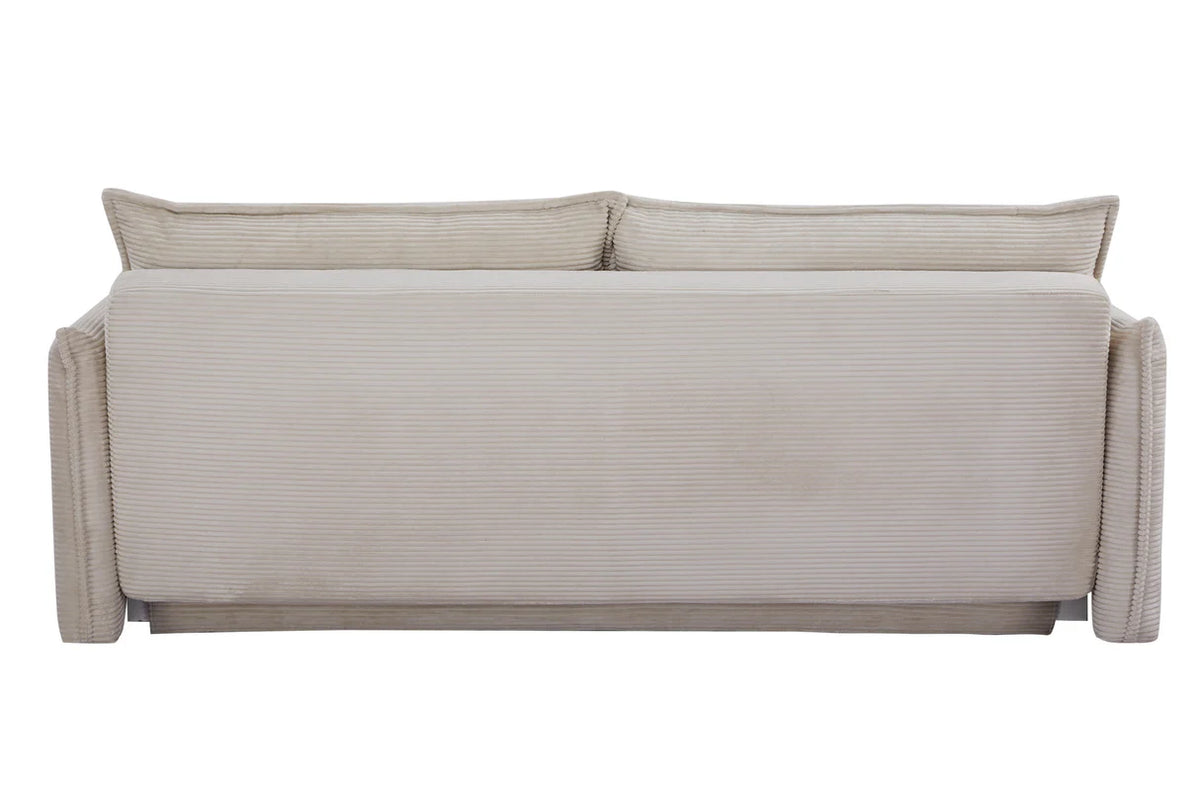 APARTMENT sofa bed 215 cm 3-seater corduroy beige