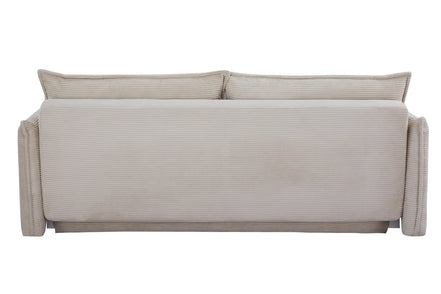 APARTMENT sofa bed 215 cm 3-seater corduroy beige