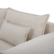 APARTMENT sofa bed 215 cm 3-seater corduroy beige