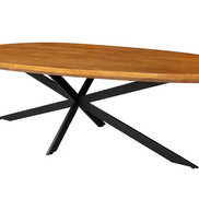 Dining table ORGANIC ARTWORK 240cm acacia wood brown