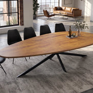 Dining table ORGANIC ARTWORK 240cm acacia wood brown
