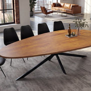 Dining table ORGANIC ARTWORK 240cm acacia wood brown