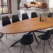Dining table ORGANIC ARTWORK 240cm acacia wood brown